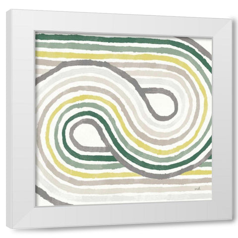 Rainbow Road I Bold Cabana White Modern Wood Framed Art Print by Hershey, Moira
