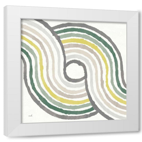 Rainbow Road II Bold Cabana White Modern Wood Framed Art Print by Hershey, Moira