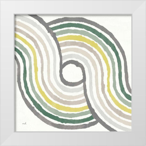 Rainbow Road II Bold Cabana White Modern Wood Framed Art Print by Hershey, Moira