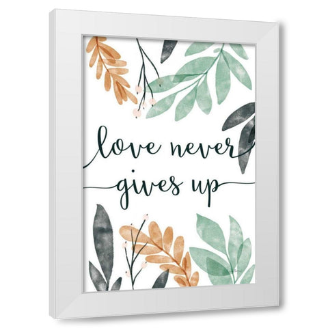 Sage Sayings III White Modern Wood Framed Art Print by Thorns, Becky