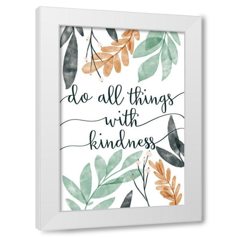 Sage Sayings IV White Modern Wood Framed Art Print by Thorns, Becky