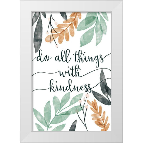 Sage Sayings IV White Modern Wood Framed Art Print by Thorns, Becky