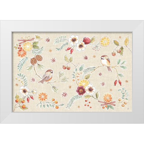Winter Spice I White Modern Wood Framed Art Print by Brissonnet, Daphne