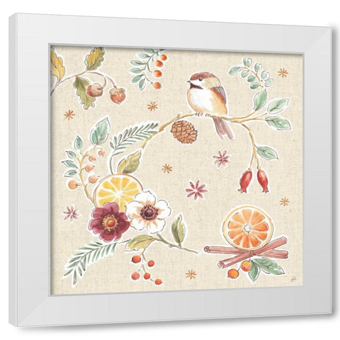 Winter Spice II White Modern Wood Framed Art Print by Brissonnet, Daphne