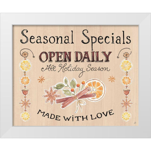 Winter Spice VII White Modern Wood Framed Art Print by Brissonnet, Daphne
