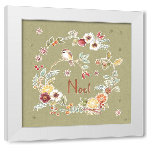 Winter Spice IV Color White Modern Wood Framed Art Print by Brissonnet, Daphne