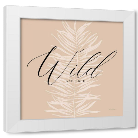 Wild White Modern Wood Framed Art Print by Charro, Mercedes Lopez