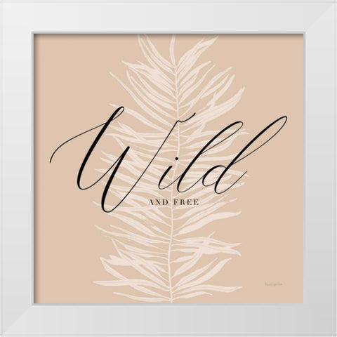 Wild White Modern Wood Framed Art Print by Charro, Mercedes Lopez