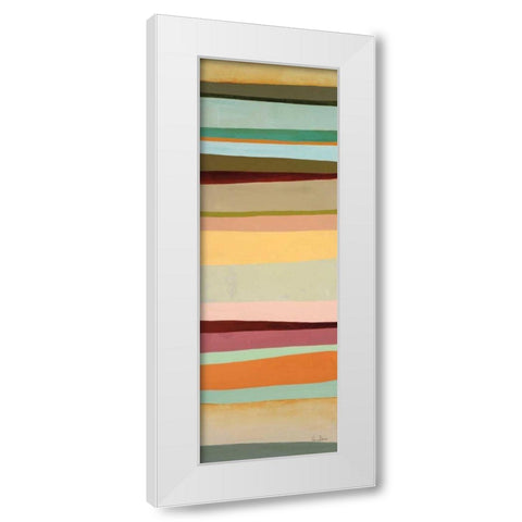 Sonoran Stripes I White Modern Wood Framed Art Print by Davies, Jane