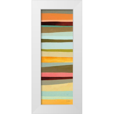 Sonoran Stripes II White Modern Wood Framed Art Print by Davies, Jane