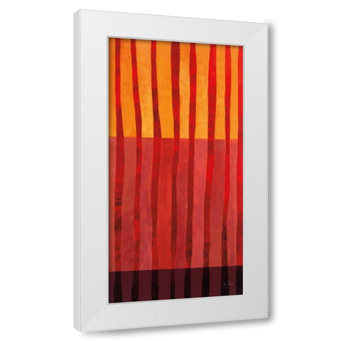 Textured Stripes II White Modern Wood Framed Art Print by Davies, Jane