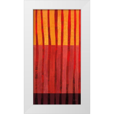 Textured Stripes II White Modern Wood Framed Art Print by Davies, Jane