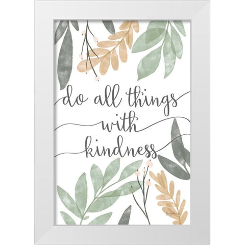 Sage Sayings IV Neutral White Modern Wood Framed Art Print by Thorns, Becky