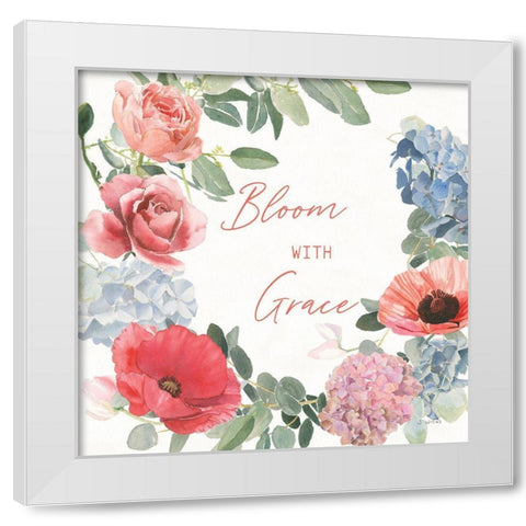 Boho Bouquet  X White Modern Wood Framed Art Print by Wiens, James