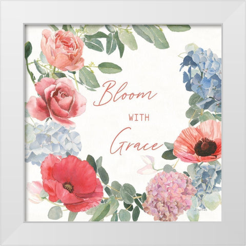 Boho Bouquet  X White Modern Wood Framed Art Print by Wiens, James