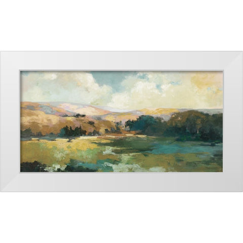 Daybreak Valley Neutral Crop White Modern Wood Framed Art Print by Purinton, Julia