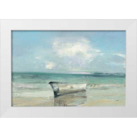 Ashore White Modern Wood Framed Art Print by Purinton, Julia