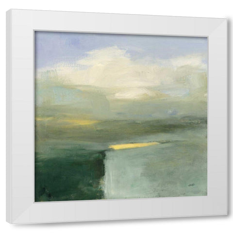 Light in the Valley White Modern Wood Framed Art Print by Purinton, Julia