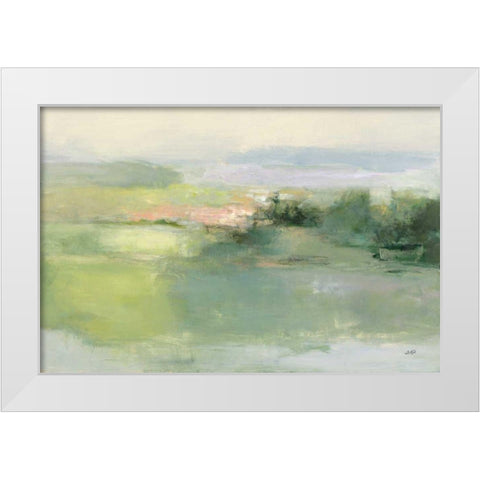 Gentle World White Modern Wood Framed Art Print by Purinton, Julia
