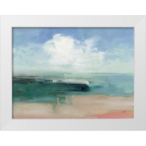Big Clouds from the Shore White Modern Wood Framed Art Print by Purinton, Julia