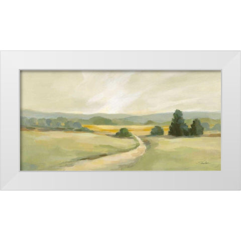 Sage Hills White Modern Wood Framed Art Print by Vassileva, Silvia