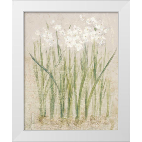 Narcissus Light White Modern Wood Framed Art Print by Blum, Cheri