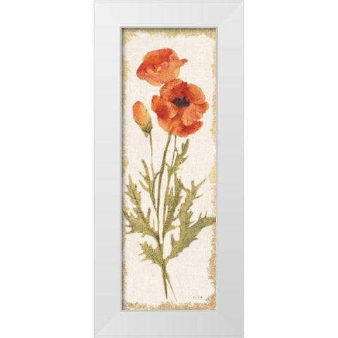 Poppy Panel Light White Modern Wood Framed Art Print by Blum, Cheri