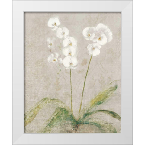 Orchid Light White Modern Wood Framed Art Print by Blum, Cheri