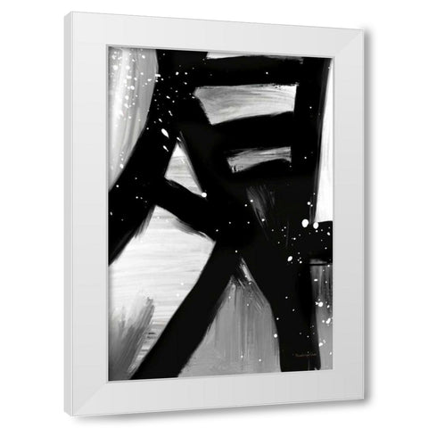 Winter in Paris I White Modern Wood Framed Art Print by Charro, Mercedes Lopez