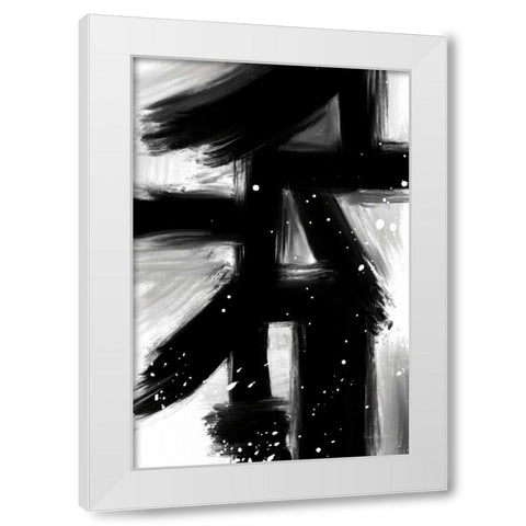 Winter in Paris II White Modern Wood Framed Art Print by Charro, Mercedes Lopez