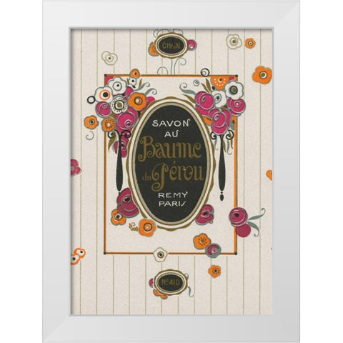 Art Nouveau I White Modern Wood Framed Art Print by Wild Apple Portfolio