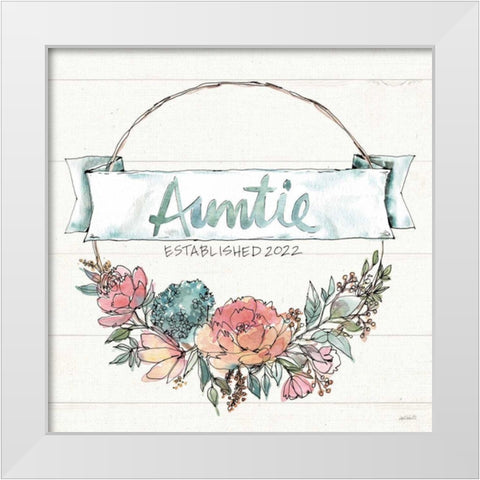 Country Love IV Auntie White Modern Wood Framed Art Print by Tavoletti, Anne