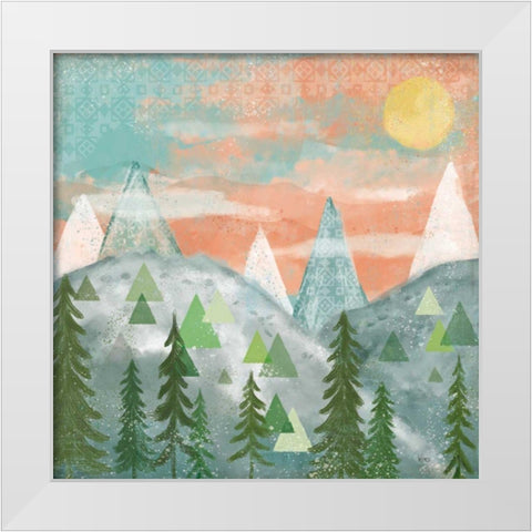 Woodland Forest VII No Words White Modern Wood Framed Art Print by Charron, Veronique