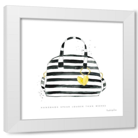 Glitz and Glam IX White Modern Wood Framed Art Print by Charro, Mercedes Lopez