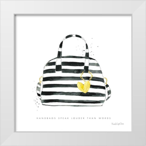 Glitz and Glam IX White Modern Wood Framed Art Print by Charro, Mercedes Lopez