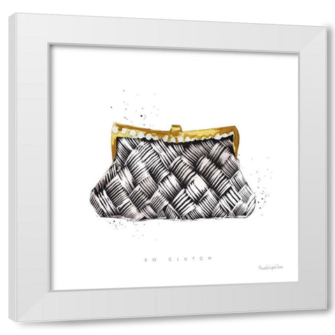 Glitz and Glam X White Modern Wood Framed Art Print by Charro, Mercedes Lopez