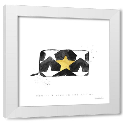 Glitz and Glam XI White Modern Wood Framed Art Print by Charro, Mercedes Lopez