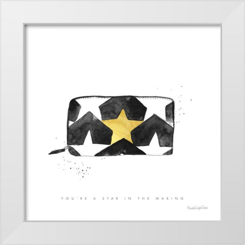 Glitz and Glam XI White Modern Wood Framed Art Print by Charro, Mercedes Lopez