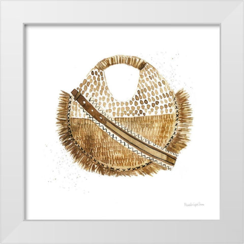 Beach Glam III No Words White Modern Wood Framed Art Print by Charro, Mercedes Lopez