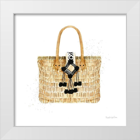 Beach Glam IV No Words White Modern Wood Framed Art Print by Charro, Mercedes Lopez