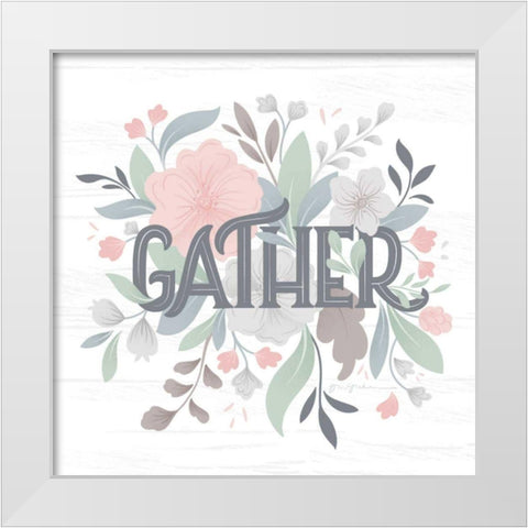 Farmhouse Floral I White Modern Wood Framed Art Print by Graham, Gia
