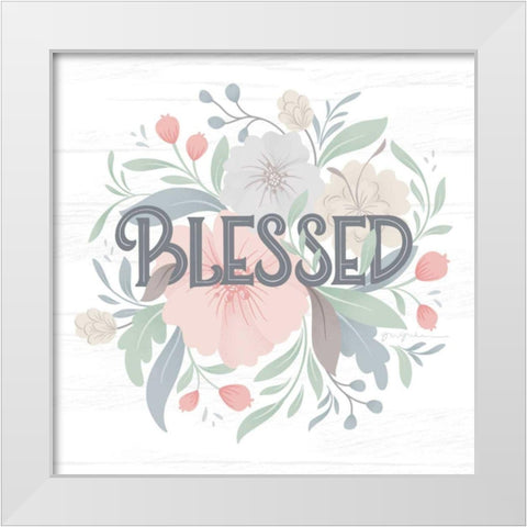 Farmhouse Floral II White Modern Wood Framed Art Print by Graham, Gia