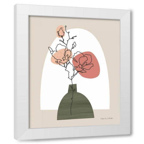 Potted Beauty I White Modern Wood Framed Art Print by Gallagher, Megan