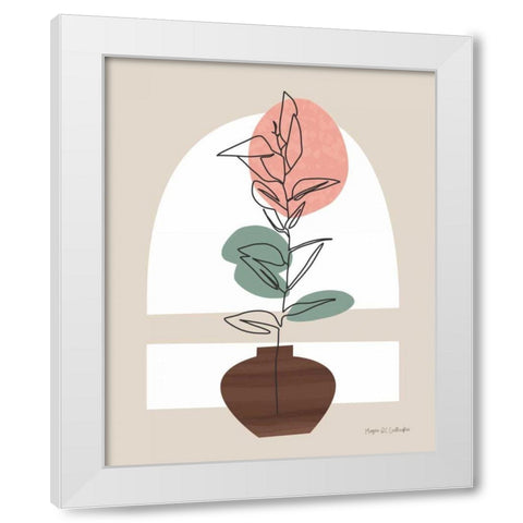 Potted Beauty II White Modern Wood Framed Art Print by Gallagher, Megan