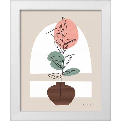 Potted Beauty II White Modern Wood Framed Art Print by Gallagher, Megan