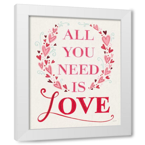 Love is Kind IV White Modern Wood Framed Art Print by Tavoletti, Anne