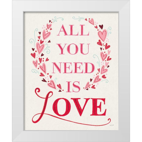 Love is Kind IV White Modern Wood Framed Art Print by Tavoletti, Anne
