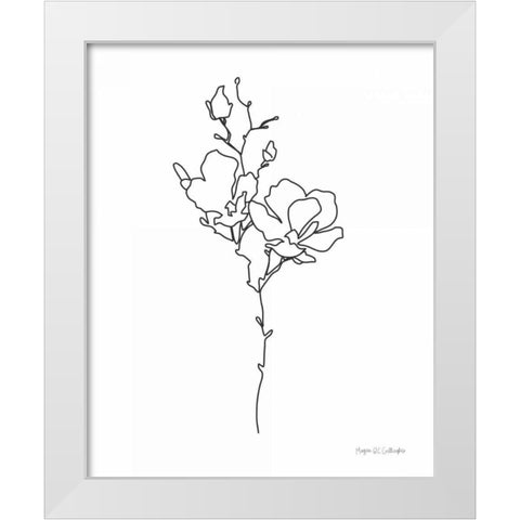 Potted Beauty III White Modern Wood Framed Art Print by Gallagher, Megan