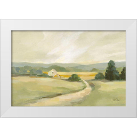 Sage Hills Barn Crop White Modern Wood Framed Art Print by Vassileva, Silvia
