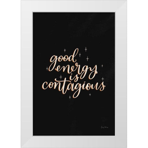Mod Glam Good Energy II Black White Modern Wood Framed Art Print by Thorns, Becky
